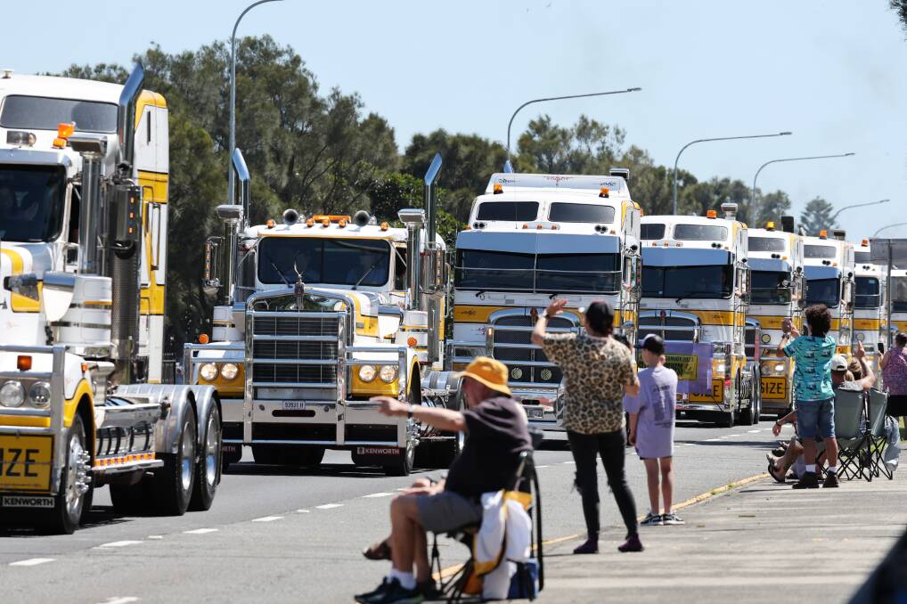 Changed traffic conditions from Appin to Albion Park Rail for the Illawarra Convoy