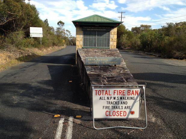 Parks remain closed with total fire ban&nbsp;today