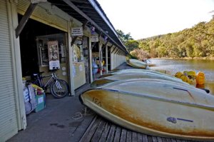 A quaint boatshed on Audley Rd, inside the Royal National Park. PHOTO: About NSW.