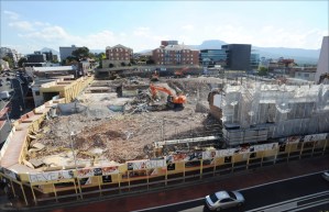 The Wollongong Central development site.