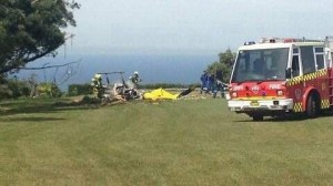 The crash scene at Bulli Tops