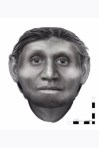 “She’s not what you’d call pretty, but she’s definitely distinctive,” Dr Hayes said about her facial approximation of the Hobbit.