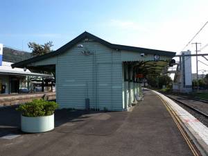 The heritage listed Thirroul Railway Station building under threat of demolition.