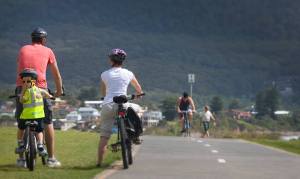 Cycling at Sandon Point