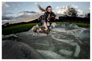 Barry Strachan in action