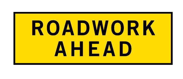 road works sign 1