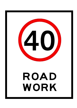 road works sign 3