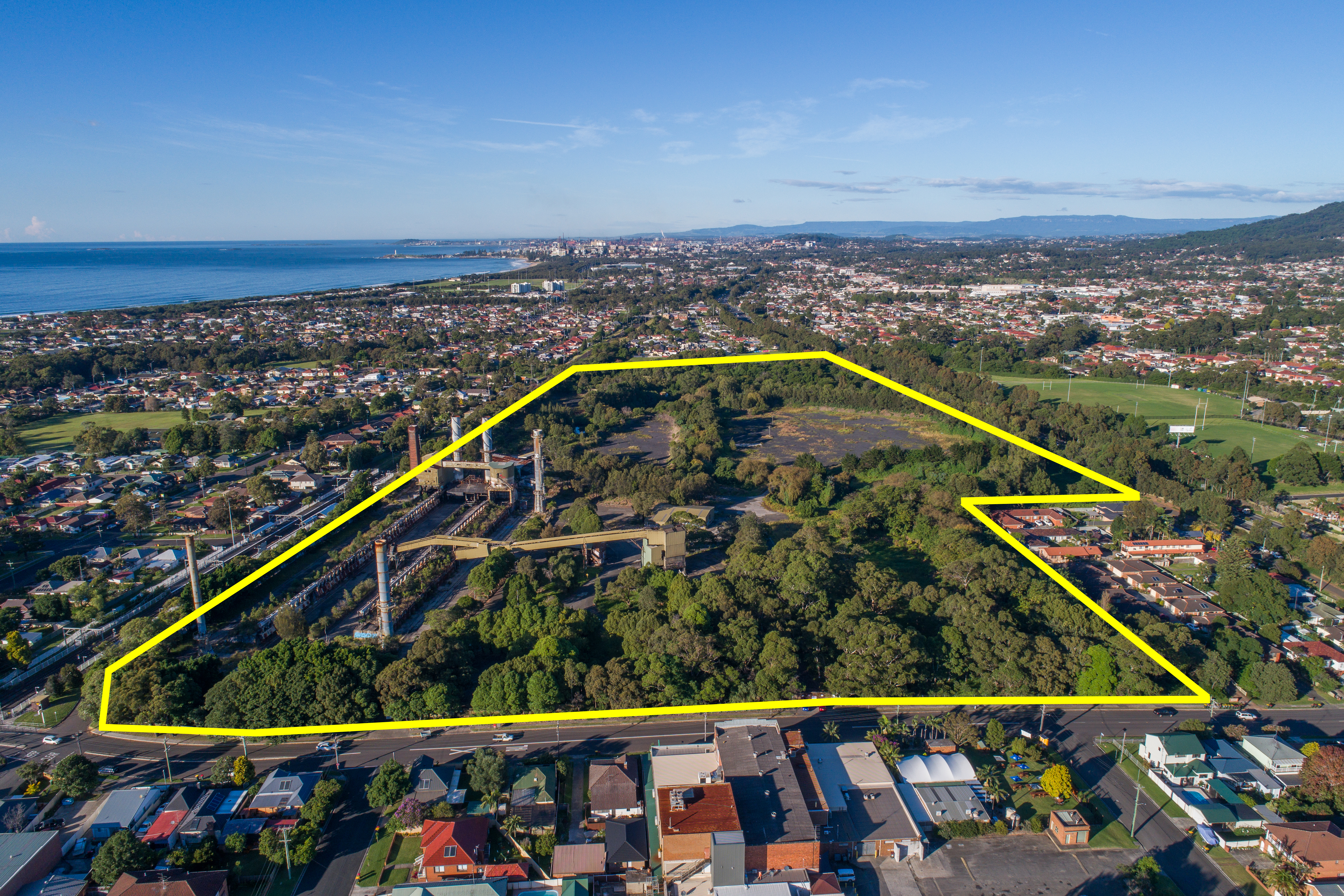 Corrimal site aerial photo