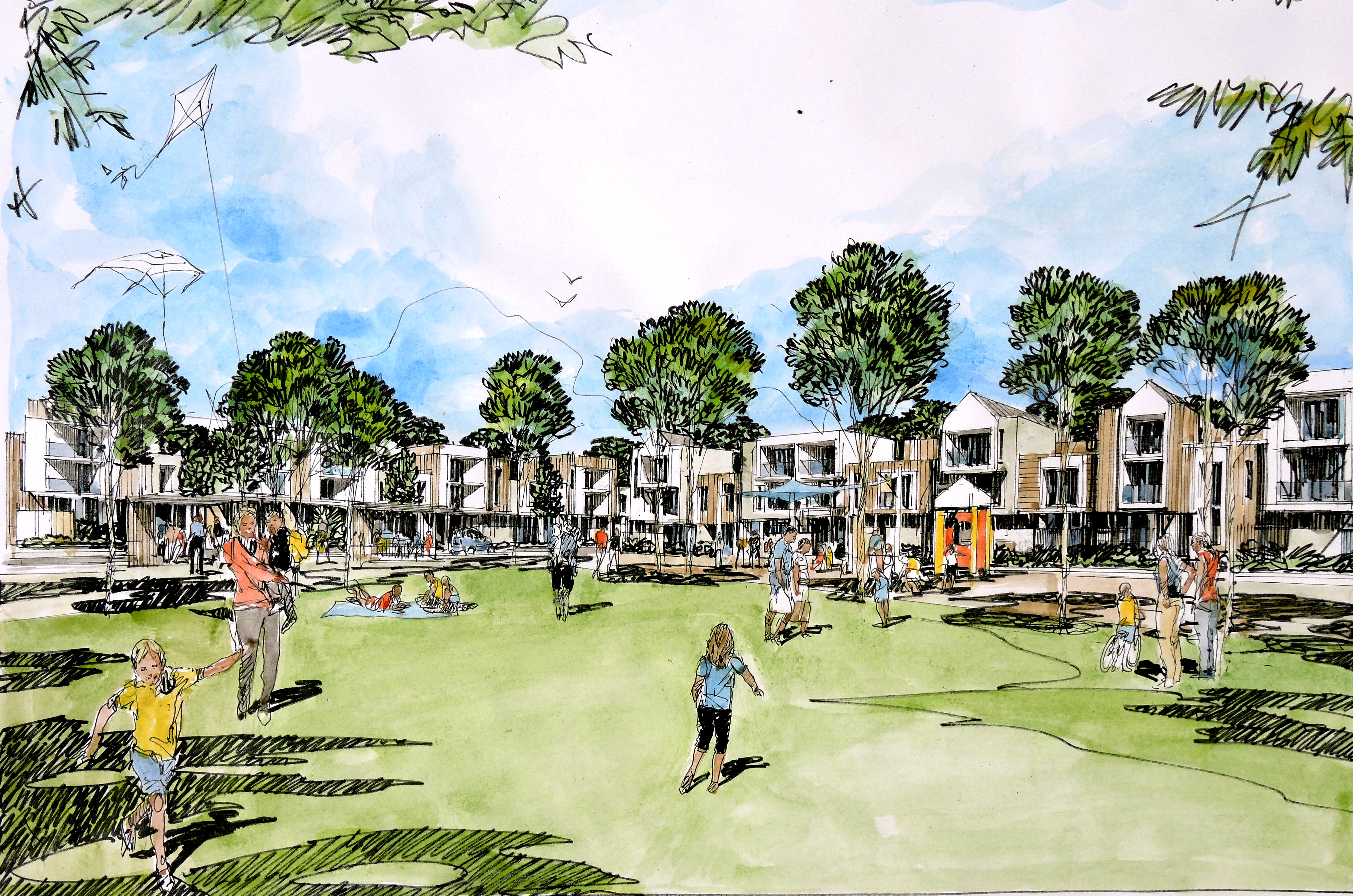 Corrimal Village Park sketch C