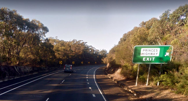 old princes highway exit waterfall 2