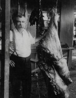 John Francis Floyd had a butcher shop at the corner of Park Road and the Prince's Highway at Bulli. When Farrell retired John Francis bought his boss' business and with wife Florence helped build the family butchering dynasty.