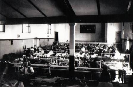 The "girls" working inside Hardie Rubber Factory 1949
