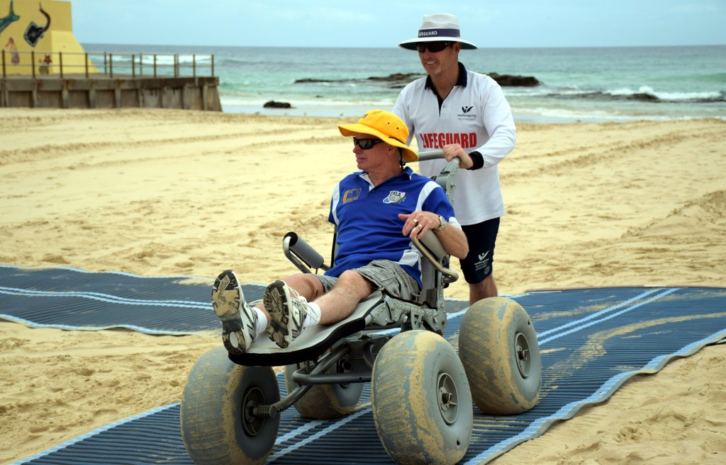 Beach matting for the disabled at Thirroul this&nbsp;summer