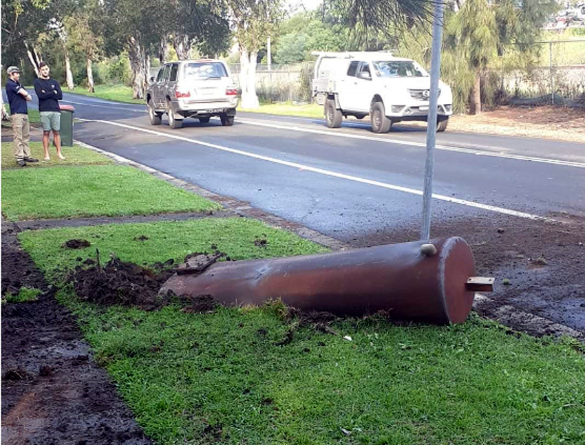 Residents lucky to escape metal missile after Woonona recycling&nbsp;explosion
