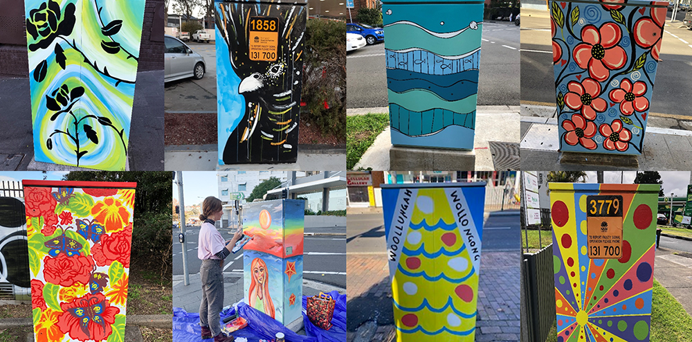 Traffic signal boxes become canvases for local&nbsp;artists