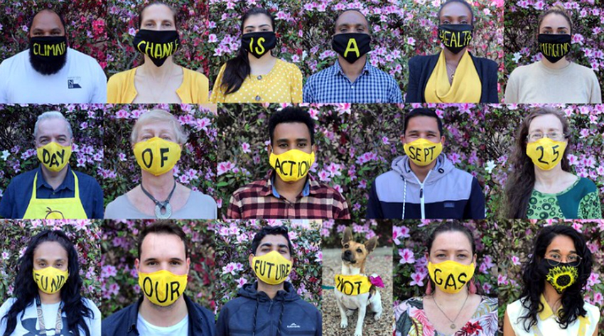 Students rally against gas outside schools on&nbsp;Friday