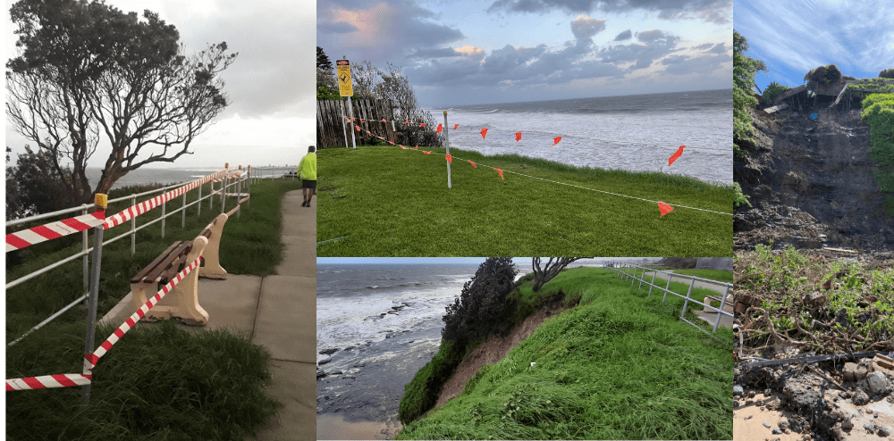 Severe weather causing dangerous coastal erosion and rock&nbsp;falls