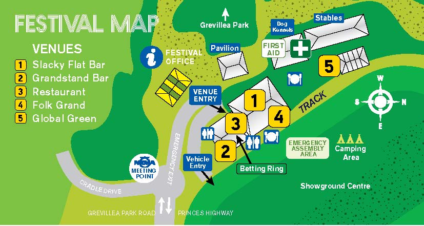 Music lovers encouraged to ride their push bikes to this year’s folk festival at Slacky Flat,&nbsp;Bulli