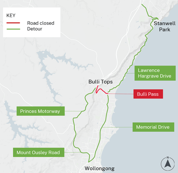 Bulli Pass closure: Essential maintenance&nbsp;dates