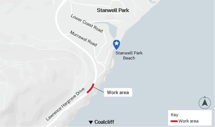 Upcoming road work on Lawrence Hargrave&nbsp;Drive